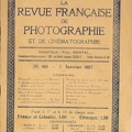 La Revue Française de Photographie et de Cinématographie, n° 169, 1.1927<br />(REV-PM0169)