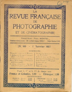 La Revue Française de Photographie et de Cinématographie, n° 169, 1.1927(REV-PM0169)