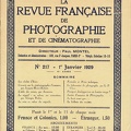 La Revue Française de Photographie et de Cinématographie, n° 217, 1.1929<br />(REV-PM0217)