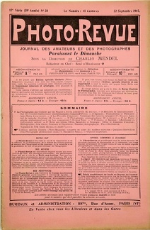 Photo-Revue, n° 38, 22.9.1907(REV-PR1907-38 0a)