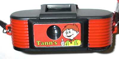 APP0483
?, f8/25
?, 1/120
-
Nom: Micro 110 Camera (rouge)
Marque: ?; fabricant: -; publicité: Tann s
Pays: ?
Date: début: ?1986; fin: ??
Type: (CFFCm)
Dimensions: 88x32x34;88x46x36mm; poids: 30
Matière: plastique; Couleur: noir/rouge
Surface sensible: film 110; format: 13x17mm
Objectif: nom: ?; fabricant:-; ouv./focale: f8/25; fixation : fixe
Diaphragme: type: fixe; ouvertures: f8
Obturateur: nom: ?; fabricant: ?; vitesses: 1/120; pose: -
Retardateur: -; Armement: -
Compte-vues: fenêtre; Protection 2 expos: oui
Synchro flash: -; flash intégré: -
Posemètre: type: ?; plage: ?; automatisme: -
Mise au point: type: fixe; mini: 1m; télémètre: -
Décentrement vert.: -; hor.: -; bascule avant: -; arrière: -
Viseur: sportif; Porte-accessoire: -; Niveau: -
Mode d'emploi: MAN0083
Commentaires:
-
Appareil présenté
N° de série: -
N° objectif: -; N° obturateur: -
Accessoires: -; sac: boîte d'origine
APP0483.jpg