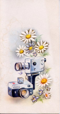 Carte de voeux (caméra et appareil)(CAP0019)