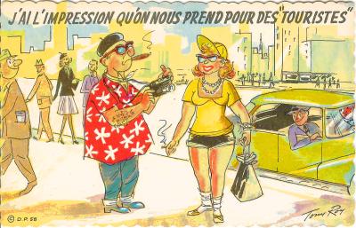 Touristes dans la rue (version française)(CAP0625)