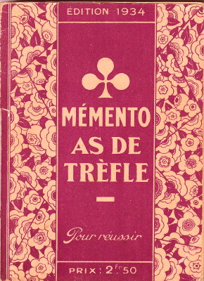 Mémento As de Trèfle 1934(CAT0279)