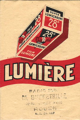 Pochette : Lumière Super Lumichrome 28°(Radio M.B. Buffetrille, Rouen)(NOT0316)