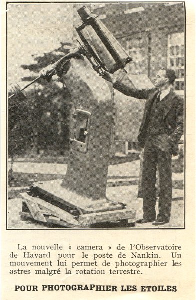 Article : Pour photographier les étoiles - 1932(NOT0418)