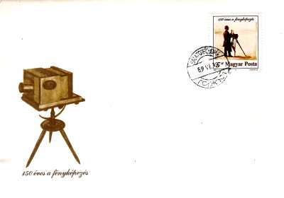 Env. 1<sup>er</sup> jour : 150 éves a fényképezès; 5f (vierge)<br />(PHI0012) - PHI0012.jpg PHI0012.jpg
