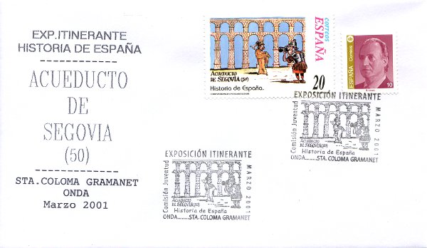 Env. 1er jour : Exp. Itinerante Historia de España (Espagne) - 2001(PHI0500)