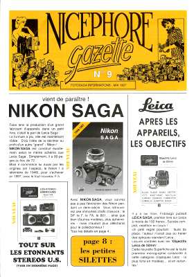 Nicéphore Gazette, n° 9, 5.1997