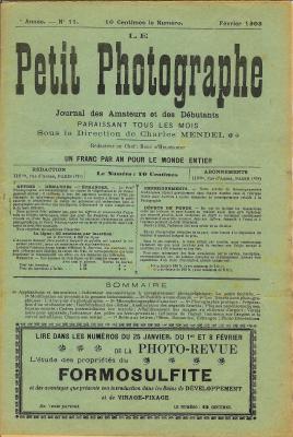 Le Petit Photographe, 2.1903