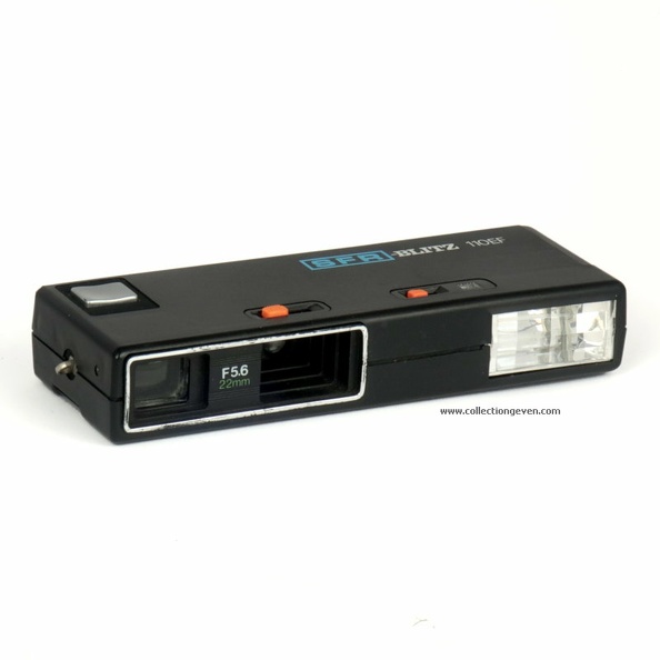 Nom : SFR-Blitz 110 EF
Marque : XXXFabricant : XXX
Publicité : XXX
Pays : XXX
Date de début : 0Date de fin : 0
Type : miniature 110 (CFFC)
Dimensions, fermé : XXXOuvert : XXX
Poids : XXX
Matière : XXXCouleur : XXX
Surf. sensible : cassette 110Format : 13 x 17 mm
Objectif :
- Nom : XXXType : XXX
- Marque : XXX
- Ouverture : 5,6Focale : 22 mm
- Fixation : XXXMonture : XXX
Diaphragme :
- Type : XXX
- Ouverture : XXX
Obturateur :
- Nom : XXXType : XXX
- Marque : XXX
- Vitesses : XXXPose : XXX
- Retardateur : XXX
- Armement : XXX
Film, plaque :
- Compte-vues 1 : XXXCompte-vues 2 : XXX
- Protection 2 expos : XXX
- Avancement : XXX
Flash :
- Synchro : XXX
- Flash interne : XXX
Posemètre :
- Type : XXX
- Plage : XXX
- Automatisme : XXX
Mise au point :
- Type : XXXMinimum : XXX
- Télémètre : XXX
Viseurs :
- Viseur 1 : XXX
- Viseur 2 : XXX
- Viseur 3 : XXX
Autres :
Niveau à bulle : XXX
Porte-acc. 1 : XXXPorte-acc. 2 : -
Écrou de pied : XXX
Déc. vertical : XXXHorizontal : XXX
Bascule avant : XXXArrière : XXX
Commentaires : -
Liens web :-
Appareil présenté :
N° de série : XXX
N° objectif : XXXN° obturateur : XXX
Accessoires : -
Notice : XXX
Commentaires : -
N° inventaire : APP3102_01
APP3102_01.jpg