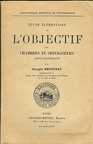 Etude élémentaire de l'objectif des chambres et obturateursGeorges Ménetrat(BIB0090)