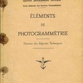 Eléments de photogrammétrie - 1950Sallat(BIB0411)
