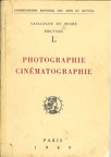 CNAM: Catalogue du musée, section L, Photographie, cinématographie