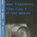 Projecteurs pour diapositives, films fixes et vues opaques<br />Charles Lambert<br />(BIB0705)