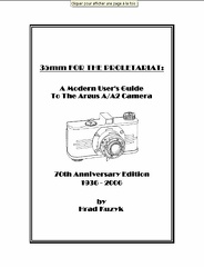 A modern User's guide to the Argus A/A2 camera (éd. 2)Hrad Kruzyk(BIB0747)
