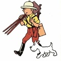 Tintin au Congo (avec une chambre sur l'épaule)<br />(CAP0043)