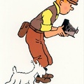 Tintin en Amérique (avec un folding à la main)<br />(CAP0052)