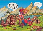 Touristes photographiant des marmottes « Chhhuut Je les entends », « Grr »(CAP0075)