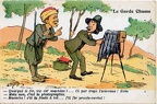 Carte humoristique: Algérien et photographe: « Le Garde Chasse »(CAP0189)