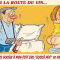 Carte humoristique: "Sur la route du vin..."(CAP0298)
