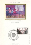 Carte 1er jour: timbre Europa  « Le cinéma », « Arroseur et arrosé », A. et L. Lumière, 1895(CAP0475)