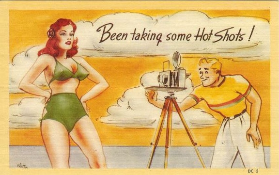 Baigneuse se faisant photographier(CAP0497)
