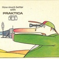 « How much better with Praktica » (homme à long nez avec télé)<br />(CAP0910)