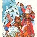 Père Noël avec des animaux(CAP1007)