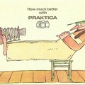 « How much better with Praktica » (homme allongé)(CAP1031)