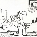 Touriste devant un château, DuBouillon(CAP1072)