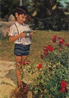 Enfant avec une Retinette Kodak(CAP1111)