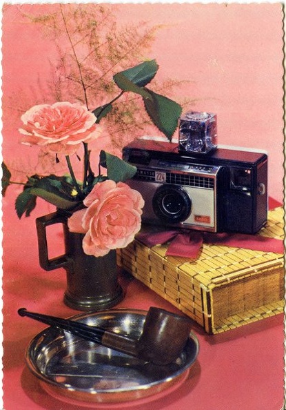 Kodak Instamatic 224, pipe, fleurs(CAP1123)