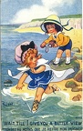 Fillettes sur la plage(CAP1272)