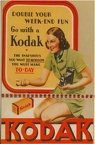 Ancienne pub Kodak: « Go with a Kodak »(CAP1421)