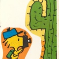 Woodstock photographiant un cactus<br />(CAP1466)