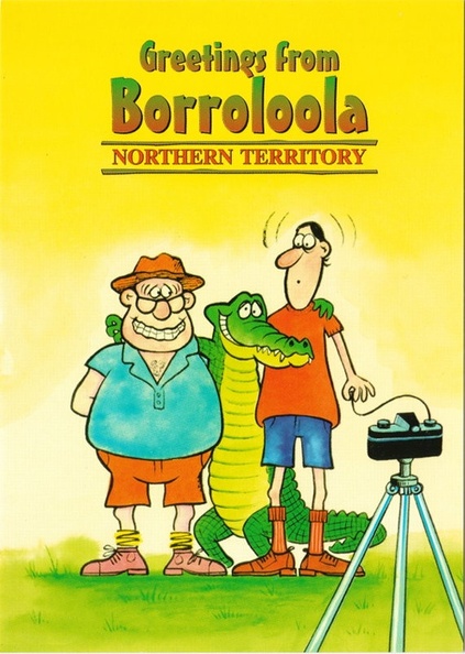 « Greetings from Borroloola », crocodile - Australie(CAP1768)