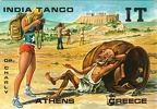 QSL Indian Tango, Athènes - Grèce(CAP1814)