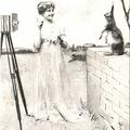 La photographe et le lapin(CAP1852)