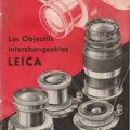 Les objectifs interchangeables Leica (Leitz) - 1936(CAT0172)