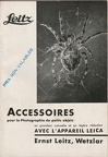 Accessoires pour la photographie des petits objets (Leitz) - 1936(CAT0258)