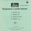 Projecteurs à petits formats  (Leitz) - 1953(CAT0259)
