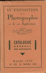 6e exposition de la Photo et de ses applications 1929(CAT0282)