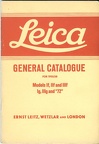 Leica General Catalogue for 1955/58 (Leitz) - 1955(CAT0336)