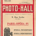 Catalogue mai 1933 (Photo-Hall) - 1933<br />(CAT0360)