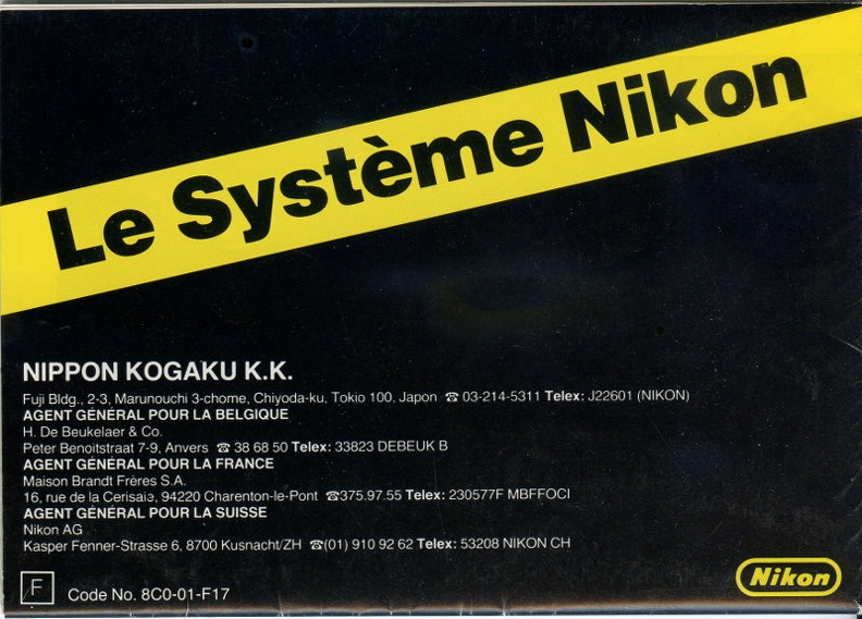 Le système Nikon (Nikon) - 1984(CAT0366)