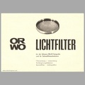Lichfilter (Orwo) - 1967<br />(CAT0451)