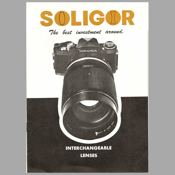 Interchangeable lenses (Soligor) - ~ 1970(CAT0479)