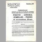Fascicule Photo-Plait - 11.1940(CAT0494)