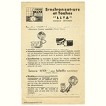 Synchronisateurs (Alva) - 1950<br />(CAT0500)